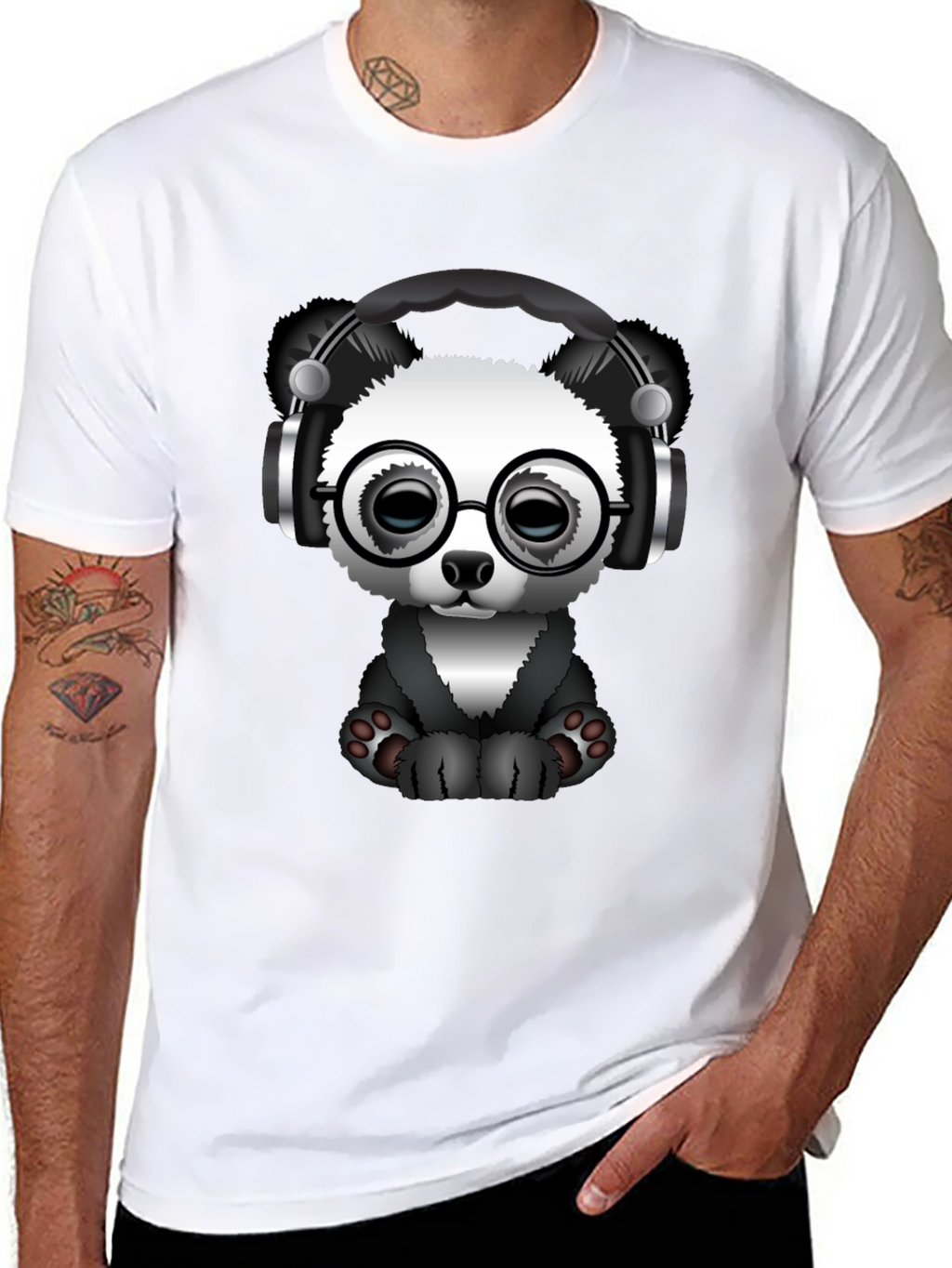 Cool Panda T-Shirt - Black Tee with Graphic