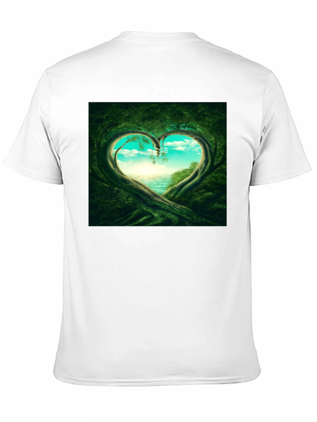 Natures Heart T-Shirt - Black Cotton Tee