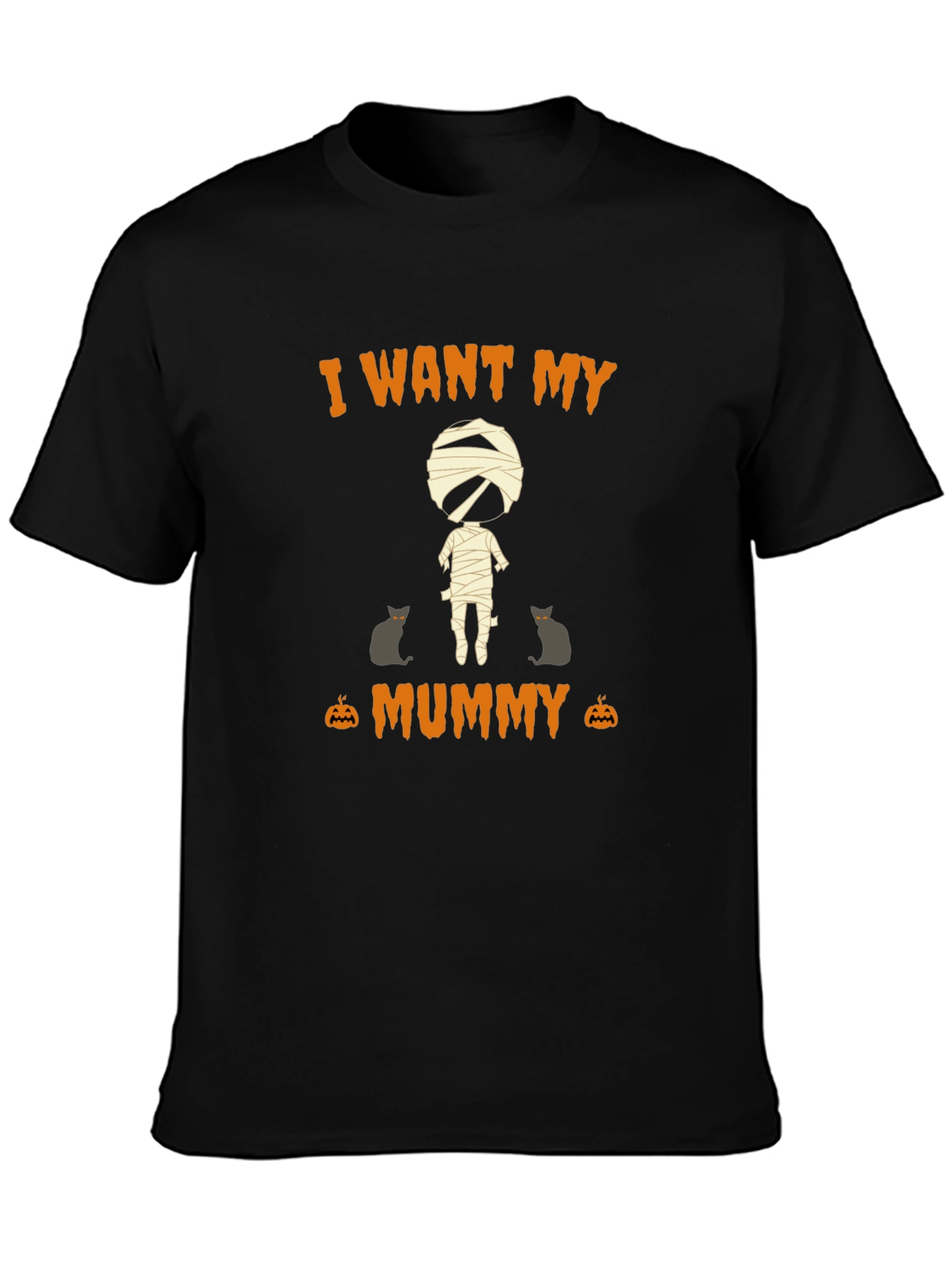 Halloween I Want My Mummy Graphic T-Shirt