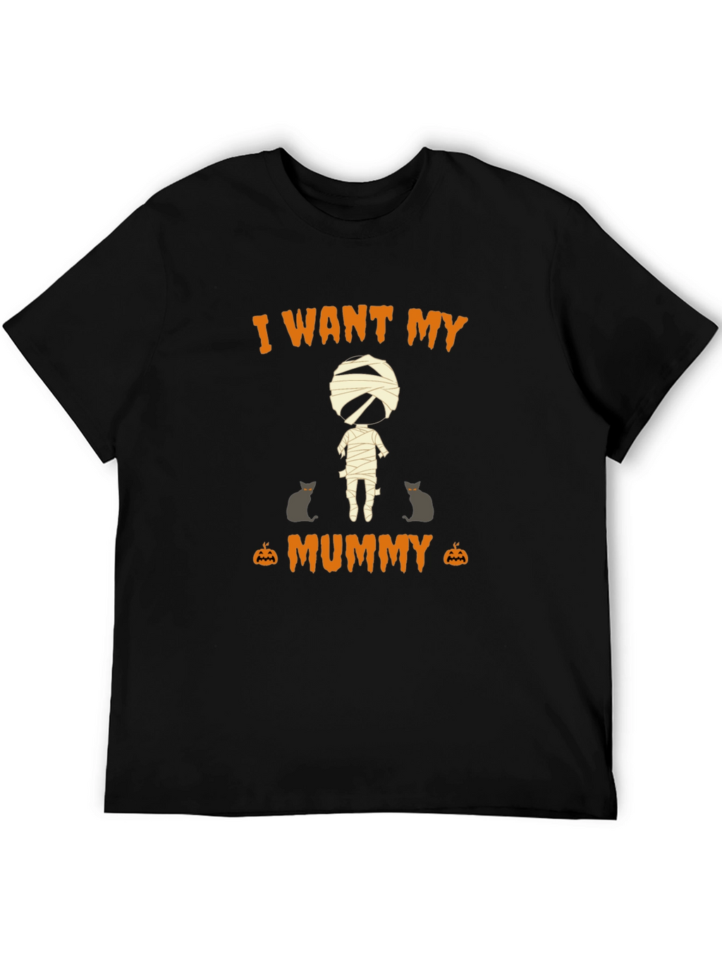 Halloween I Want My Mummy Graphic T-Shirt