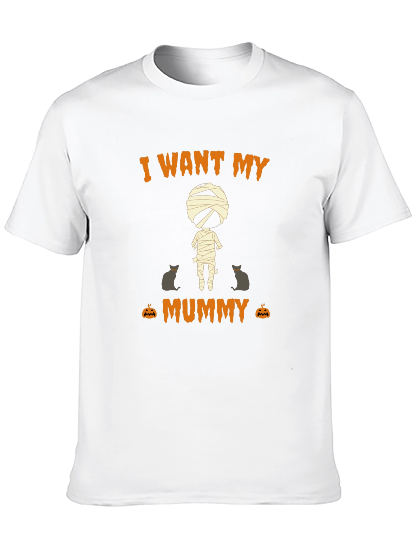 Halloween I Want My Mummy Graphic T-Shirt