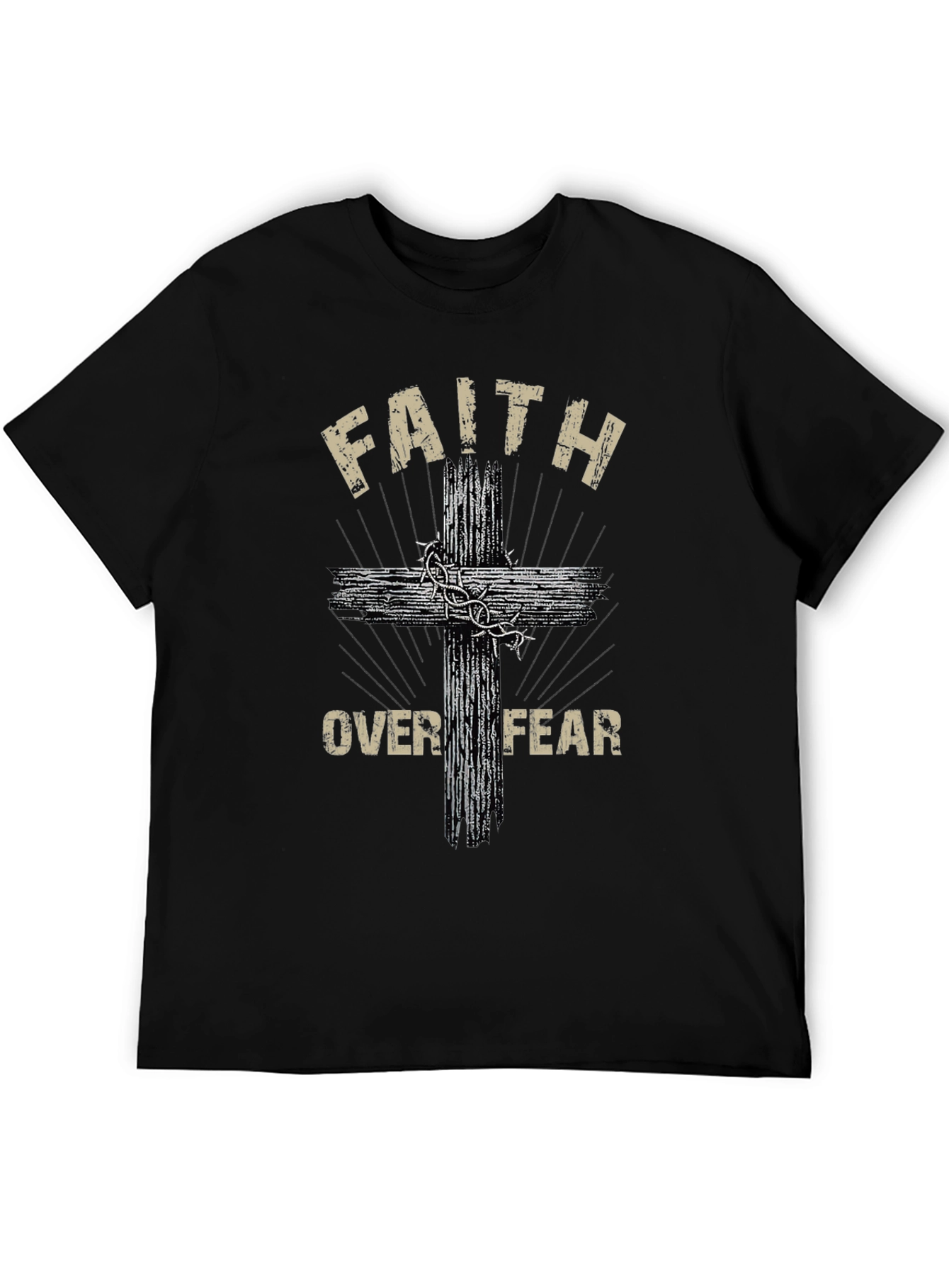 Faith Over Fear Graphic T-Shirt - Christian Apparel