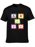 Alphabet T-Shirt: A B C D E Design