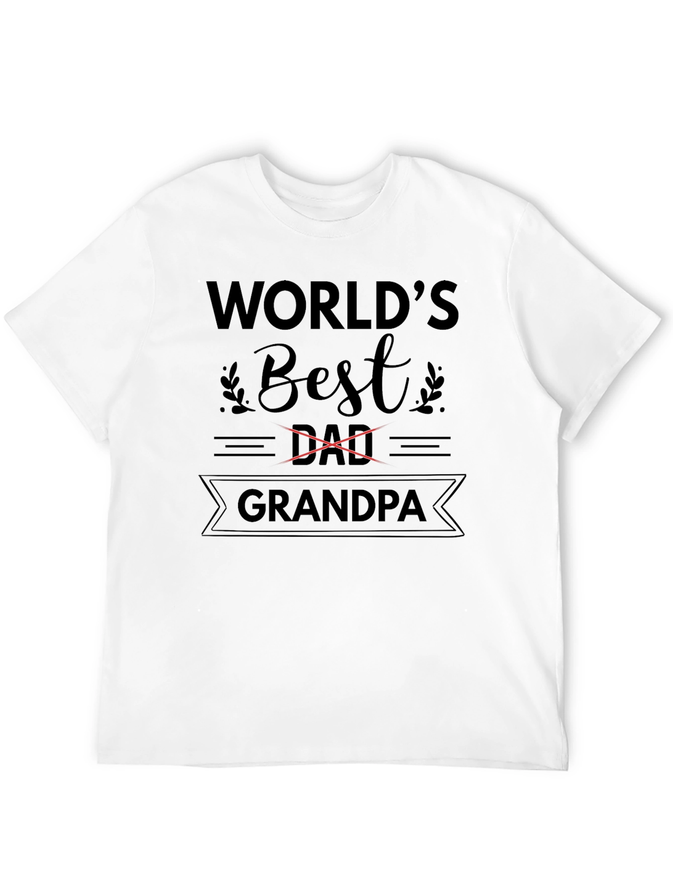Worlds Best Grandpa T-Shirt - Black