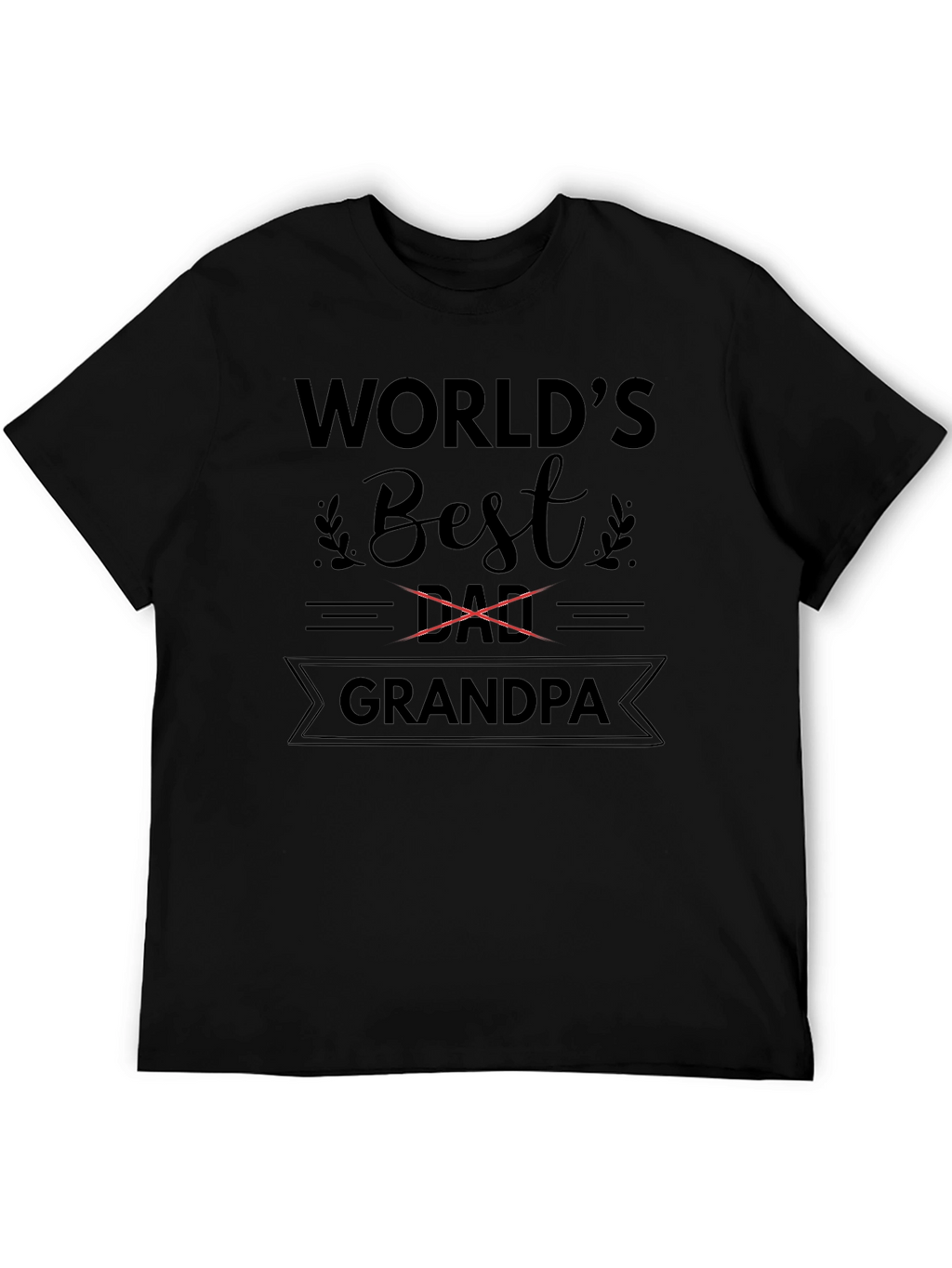 Worlds Best Grandpa T-Shirt - Black