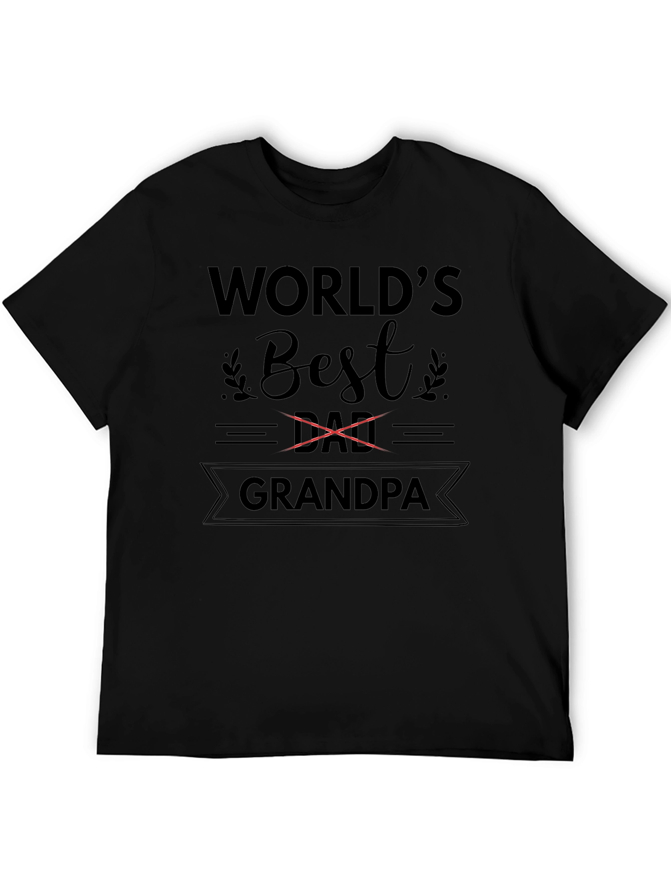 Worlds Best Grandpa T-Shirt - Black