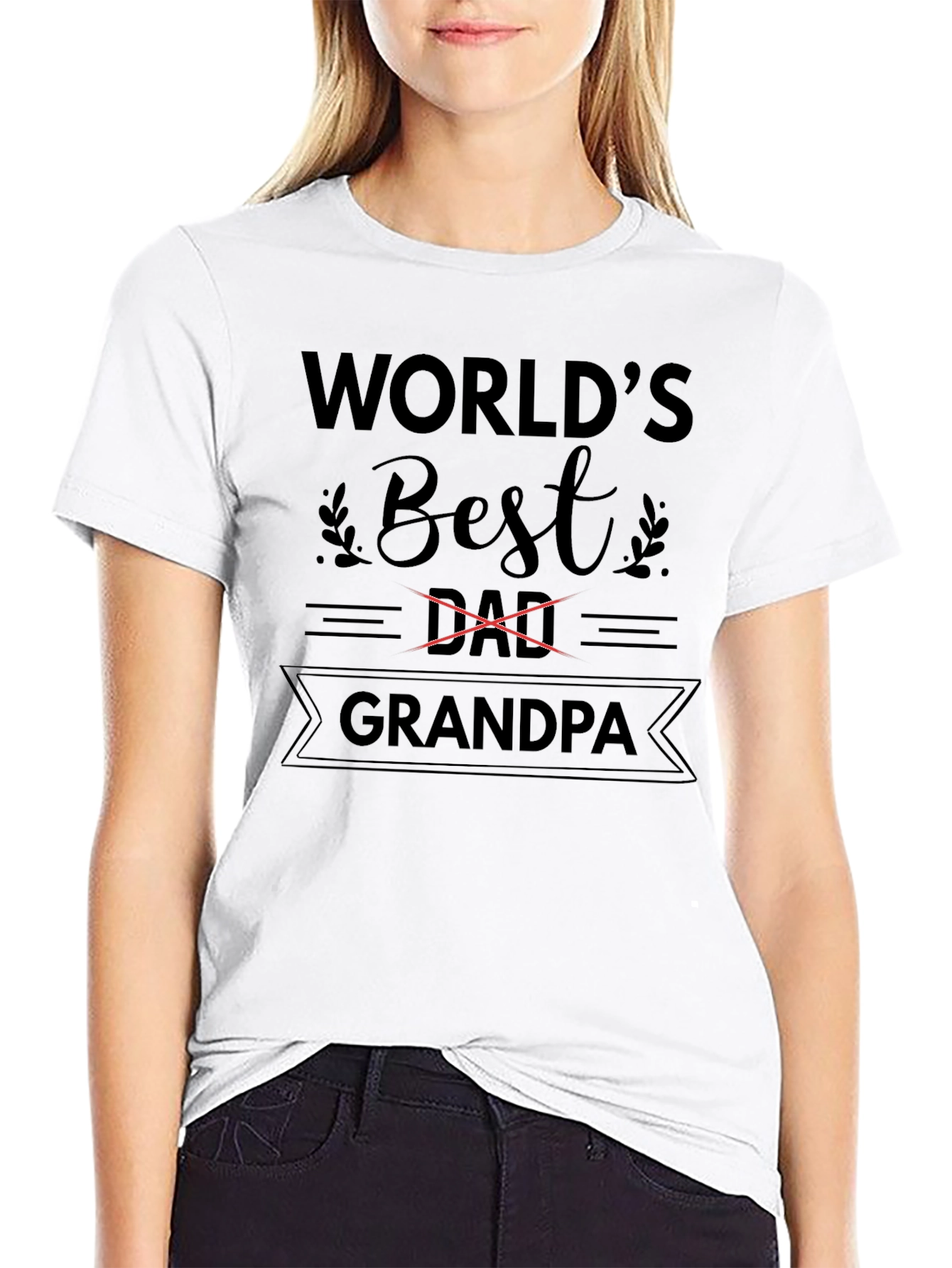 Worlds Best Grandpa T-Shirt - Black