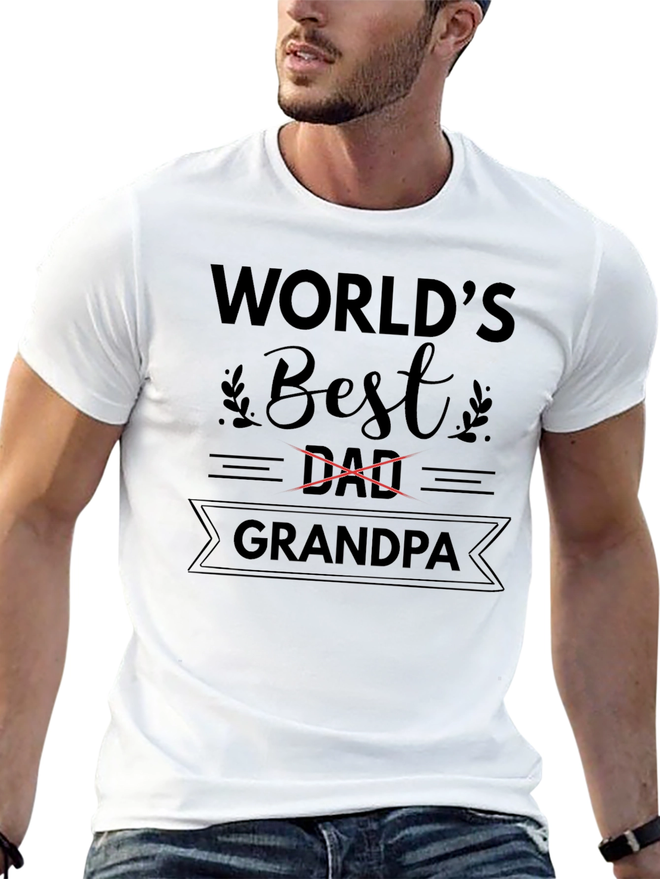 Worlds Best Grandpa T-Shirt - Black