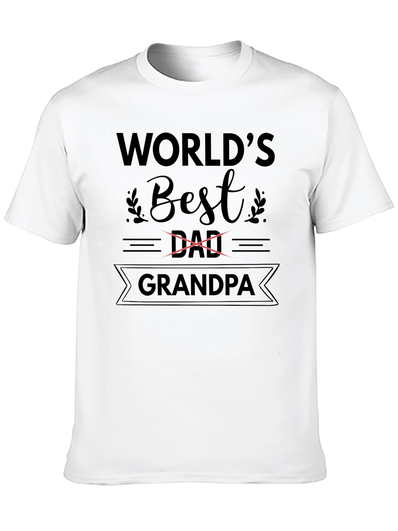 Worlds Best Grandpa T-Shirt - Black