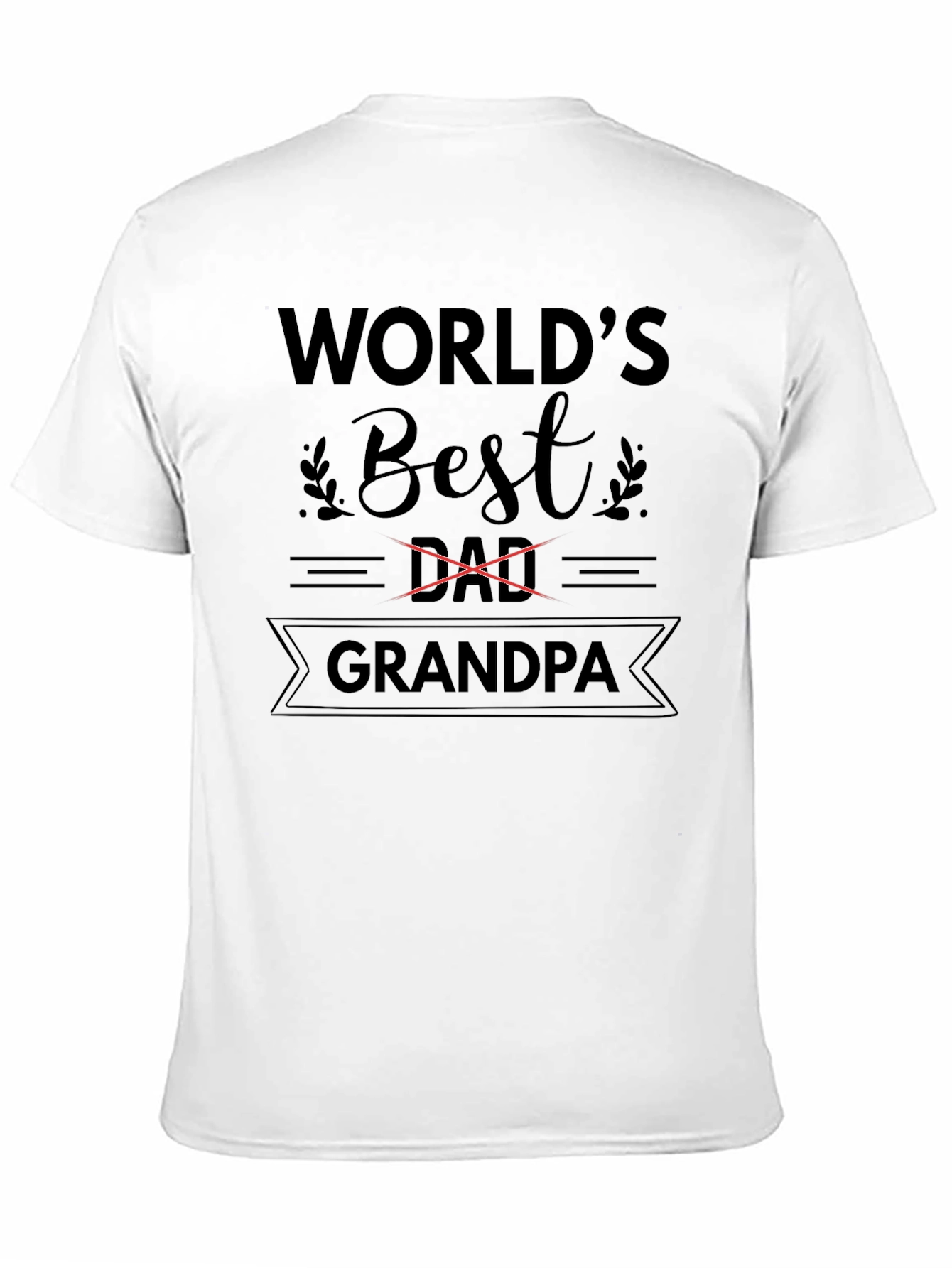 Worlds Best Grandpa T-Shirt - Black
