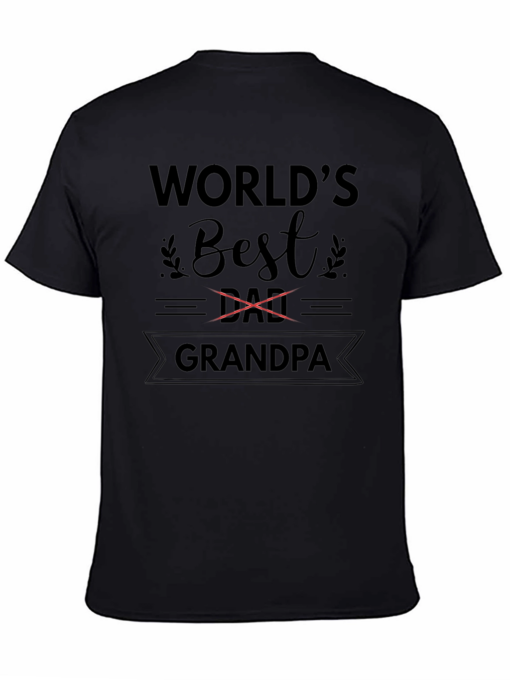 Worlds Best Grandpa T-Shirt - Black