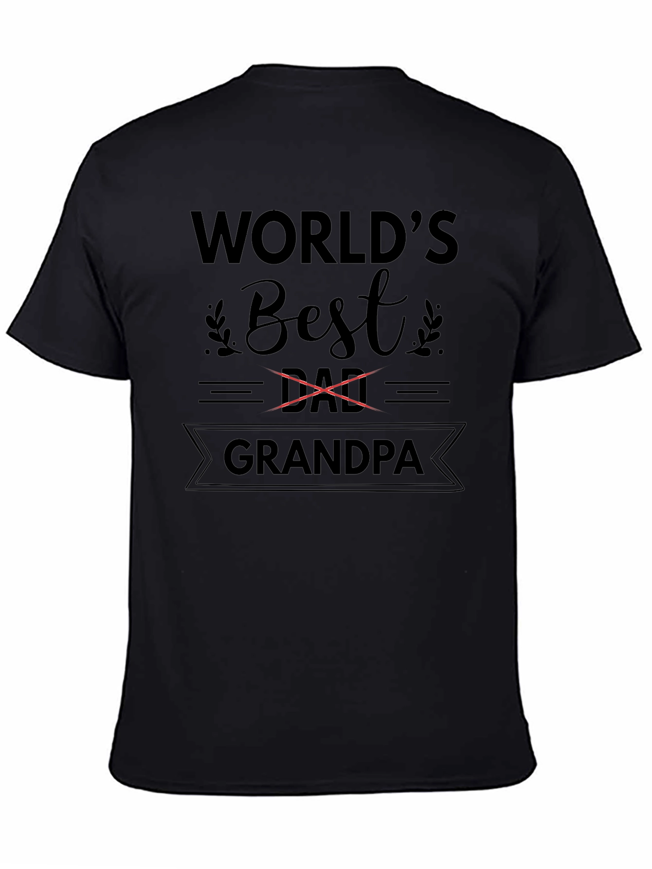 Worlds Best Grandpa T-Shirt - Black