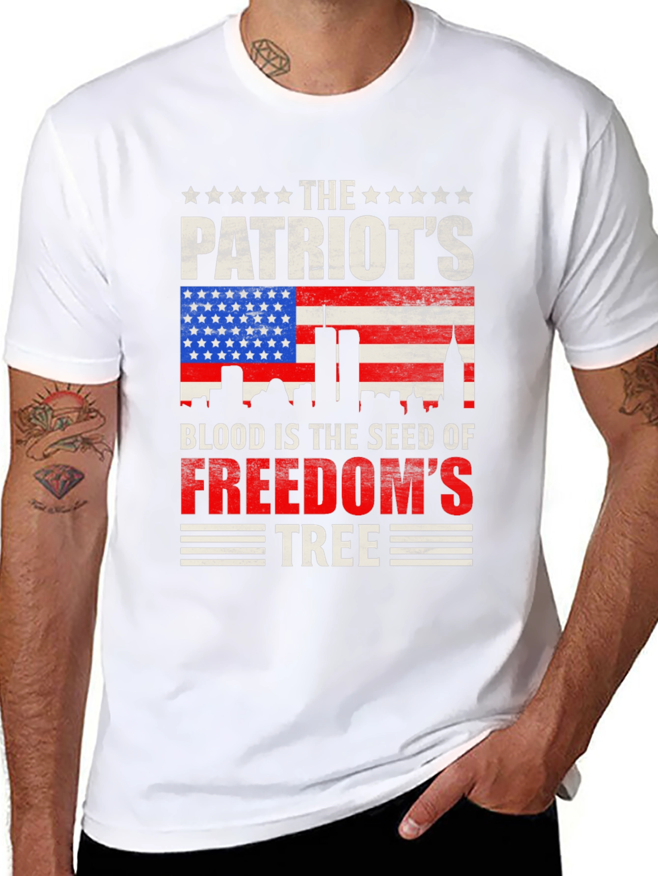 Patriots Blood Freedom Tree T-Shirt