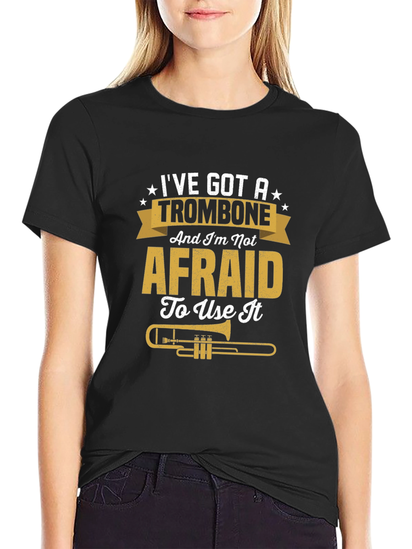 Trombone Player Graphic Tee - Musician Humor Shirt