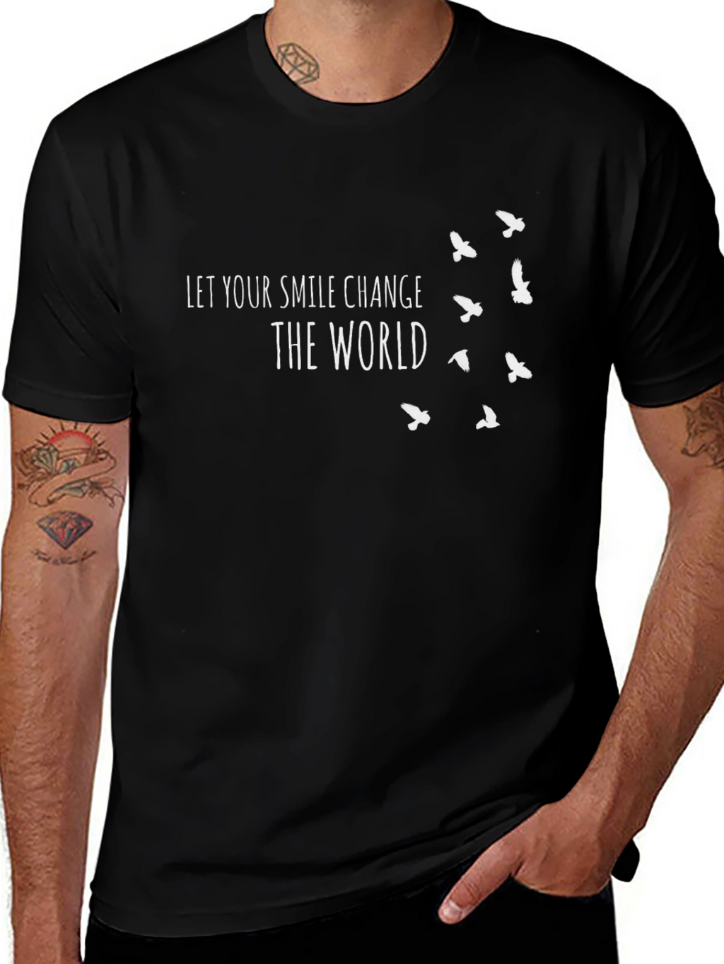 Inspirational Let Your Smile Graphic Tee
