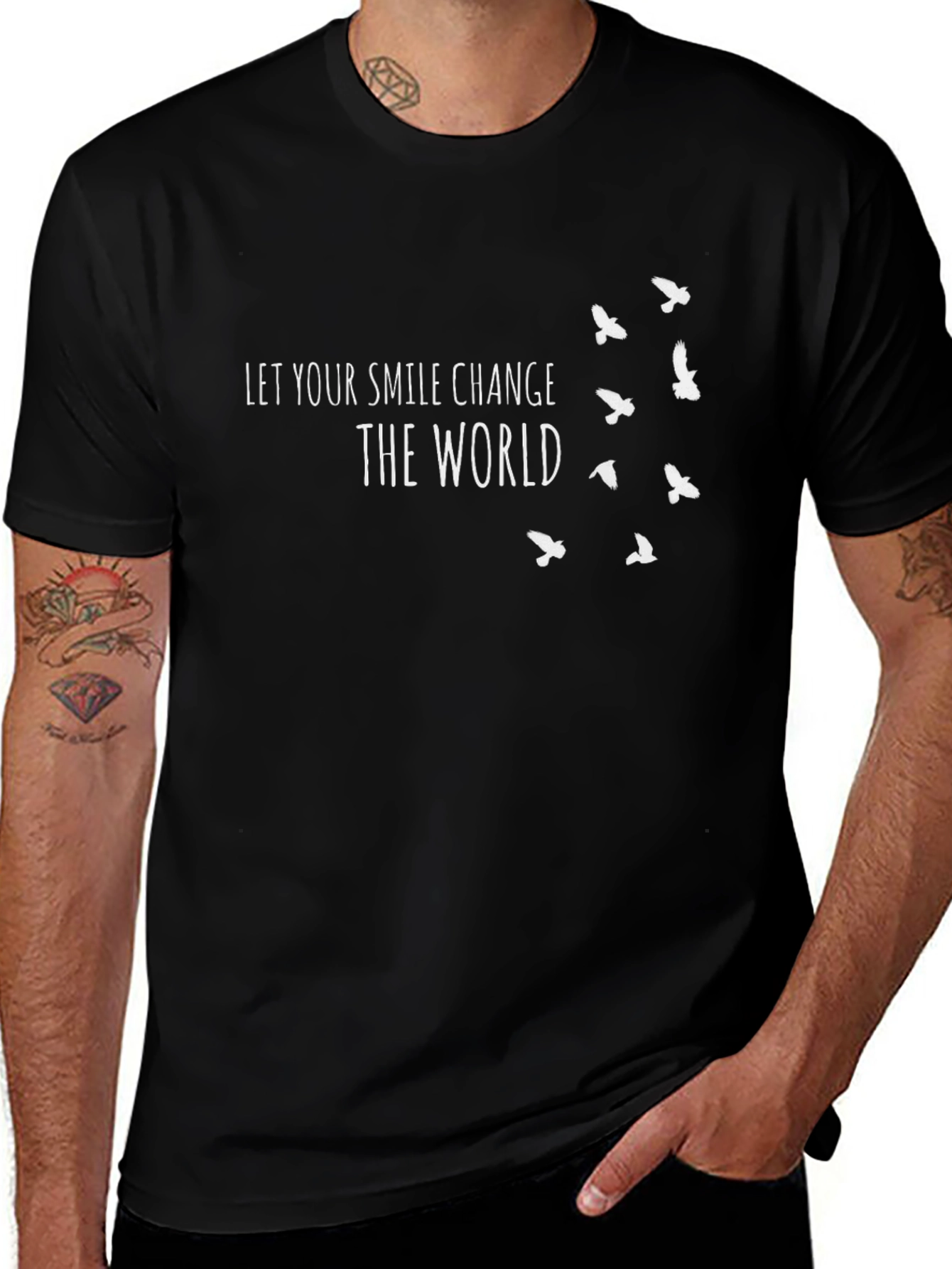 Inspirational Let Your Smile Graphic Tee