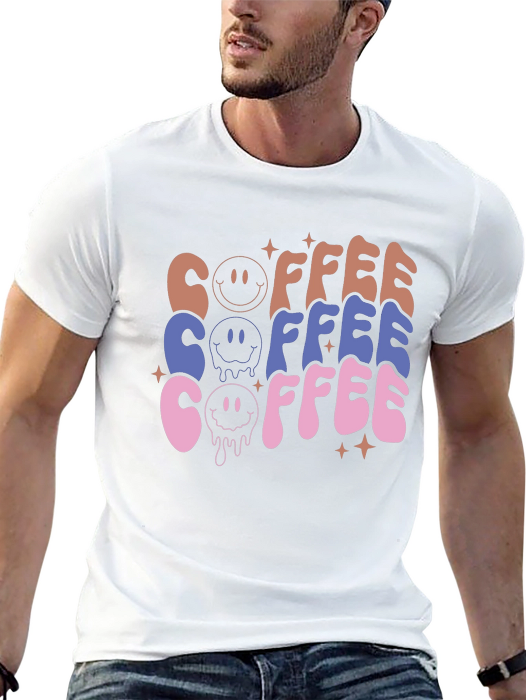 Retro Coffee Graphic Tee - Unisex Casual
