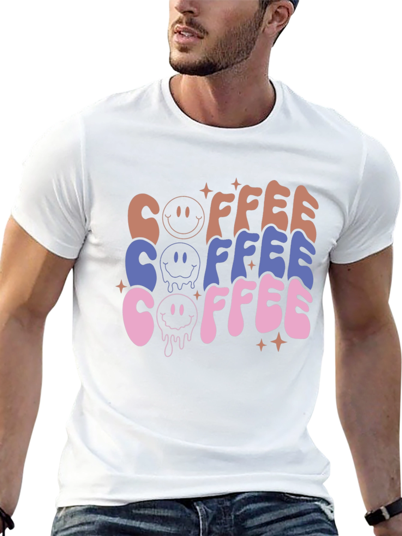 Retro Coffee Graphic Tee - Unisex Casual