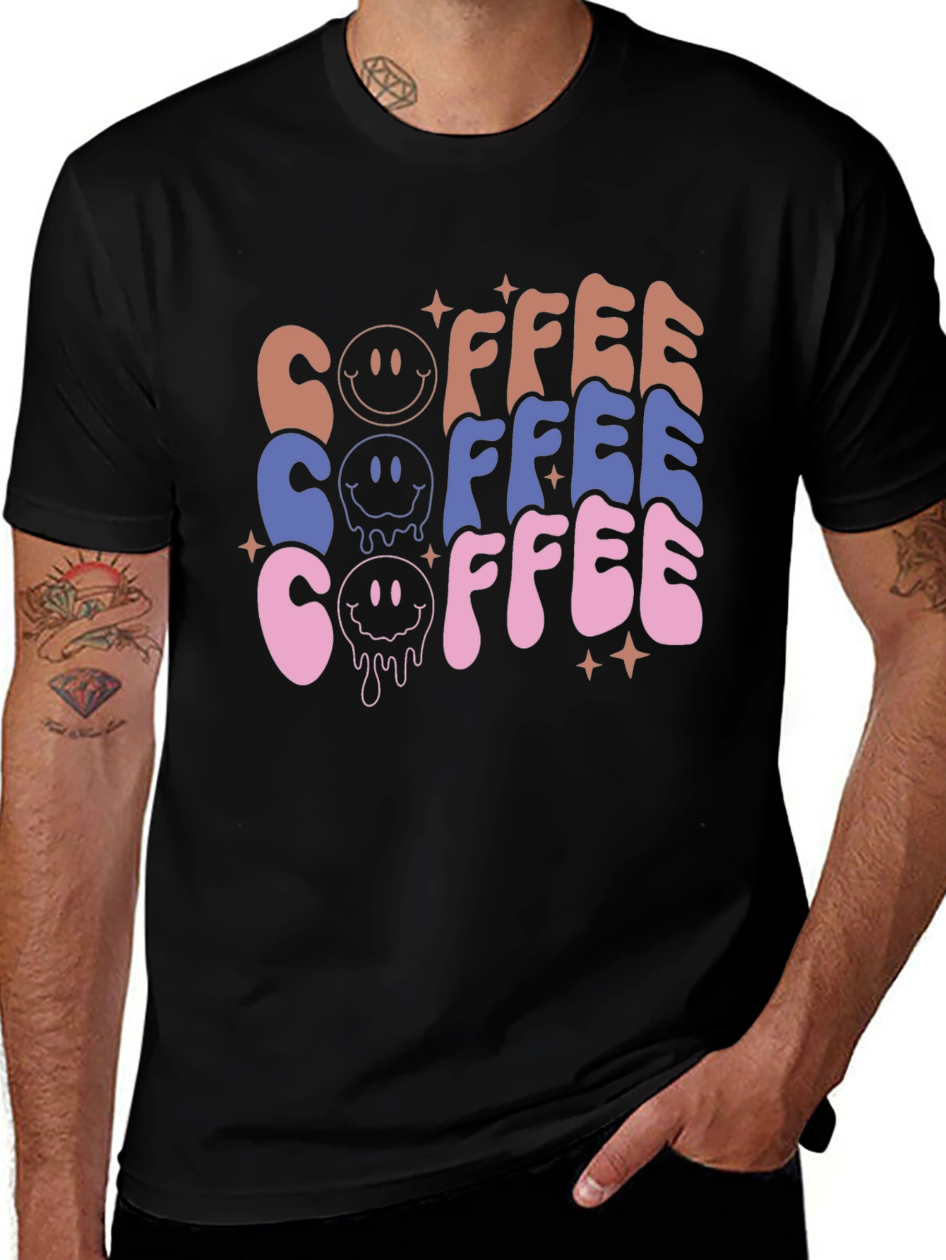 Retro Coffee Graphic Tee - Unisex Casual