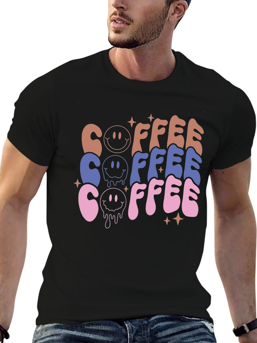 Retro Coffee Graphic Tee - Unisex Casual