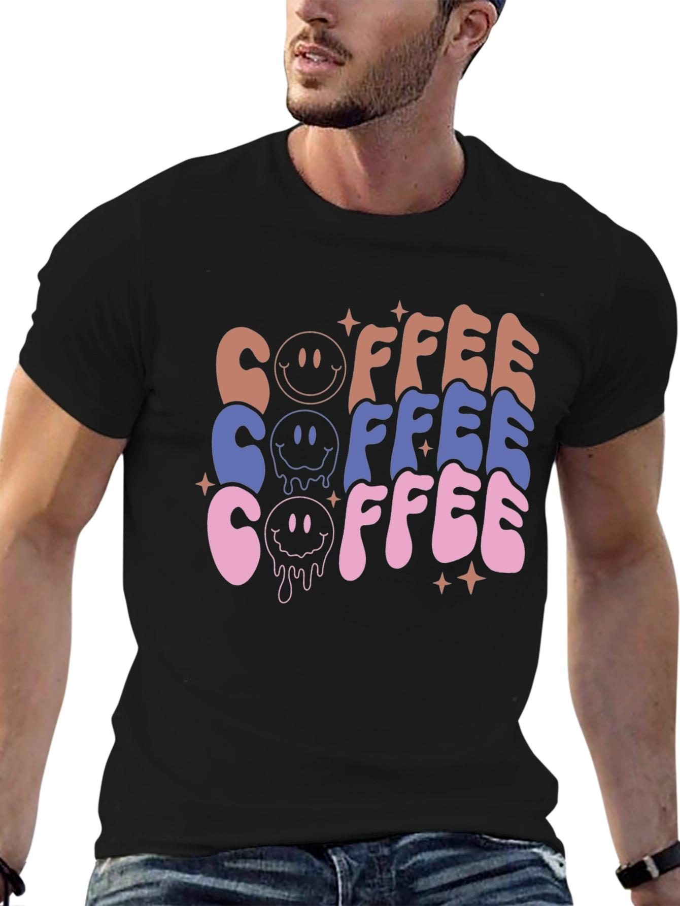 Retro Coffee Graphic Tee - Unisex Casual