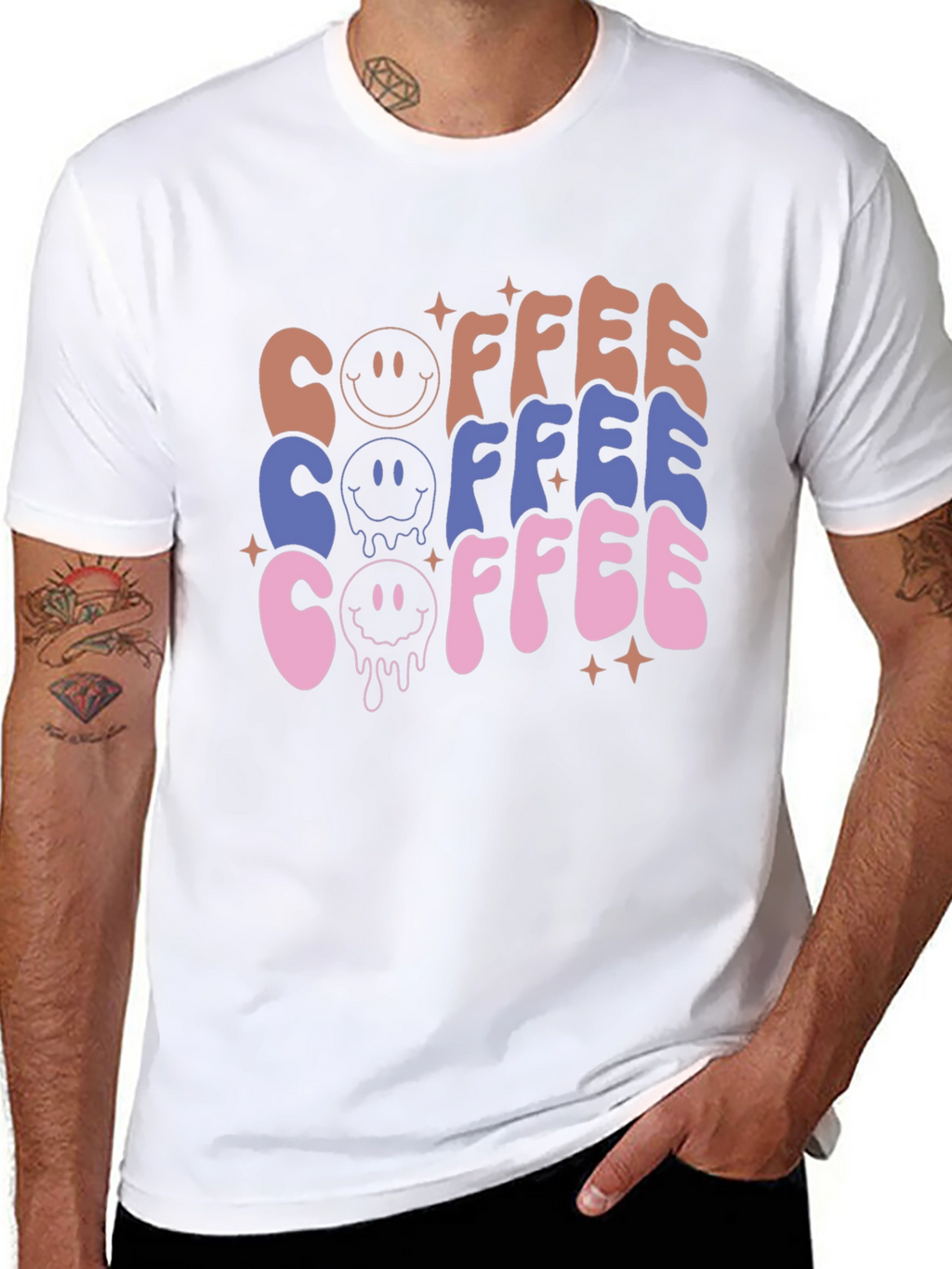 Retro Coffee Graphic Tee - Unisex Casual