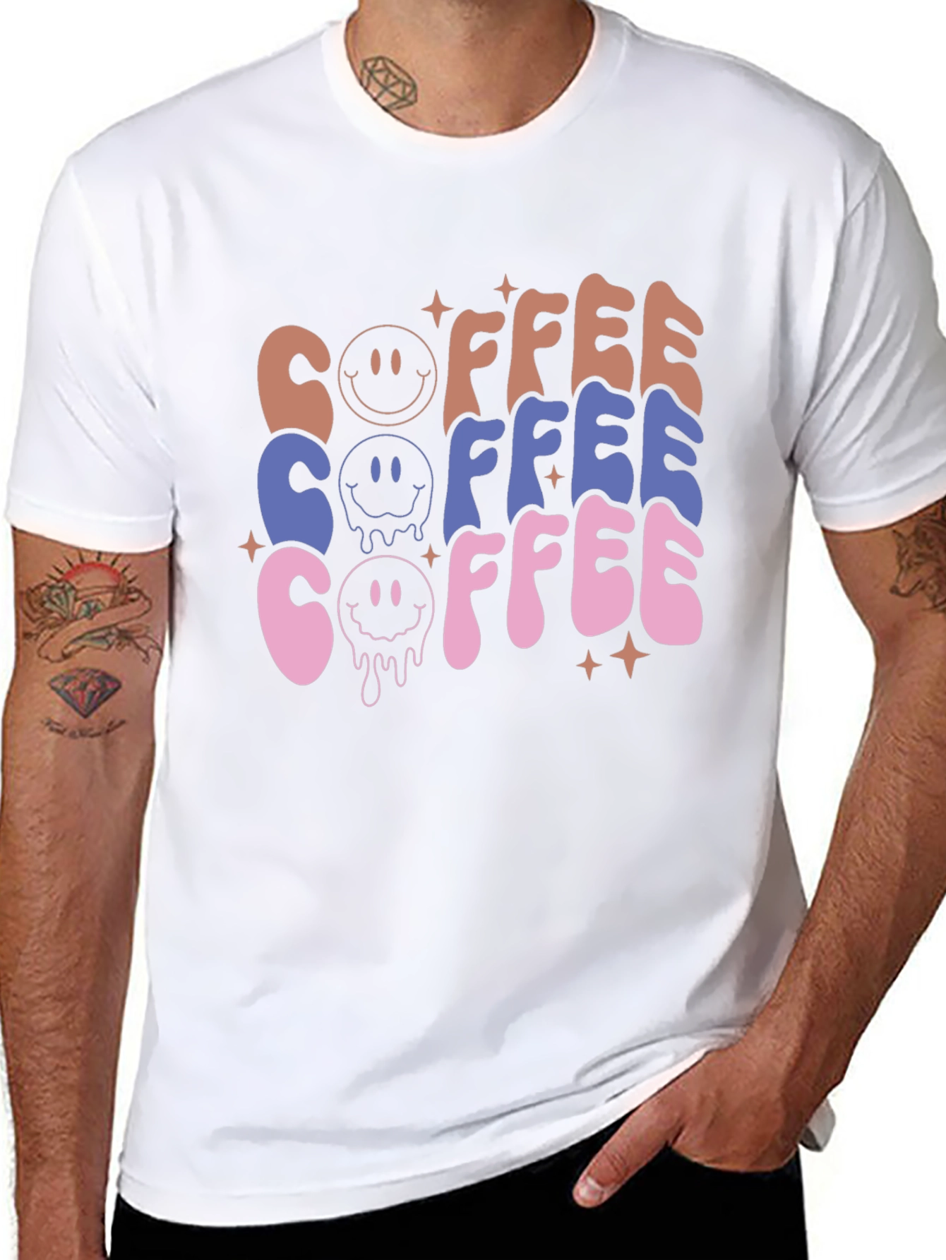 Retro Coffee Graphic Tee - Unisex Casual