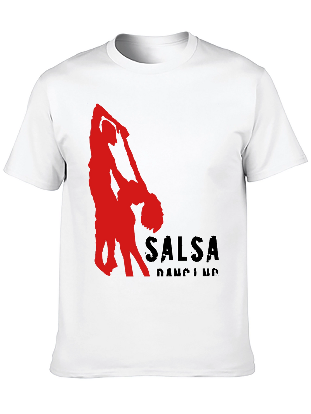 Salsa Dancing Graphic Tee - Black Cotton T-Shirt