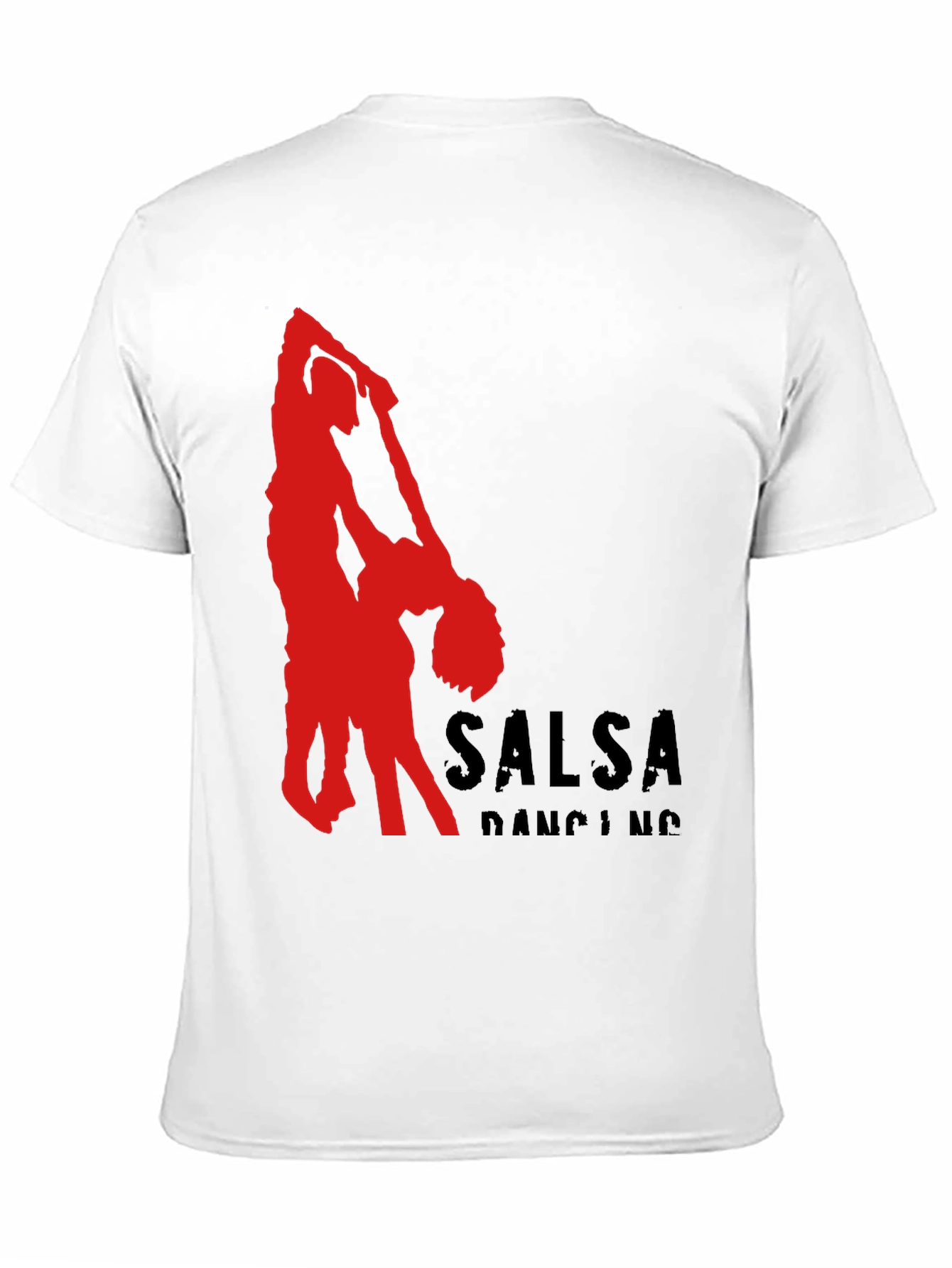 Salsa Dancing Graphic Tee - Black Cotton T-Shirt