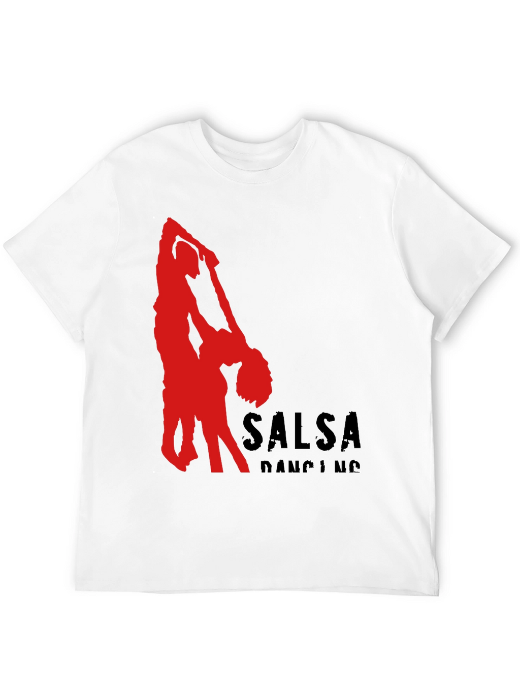 Salsa Dancing Graphic Tee - Black Cotton T-Shirt
