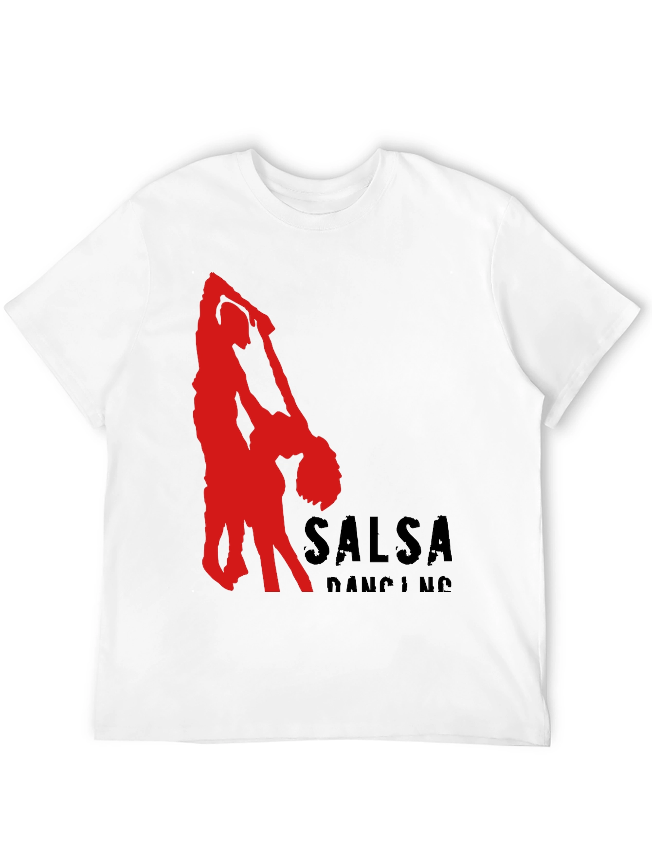 Salsa Dancing Graphic Tee - Black Cotton T-Shirt