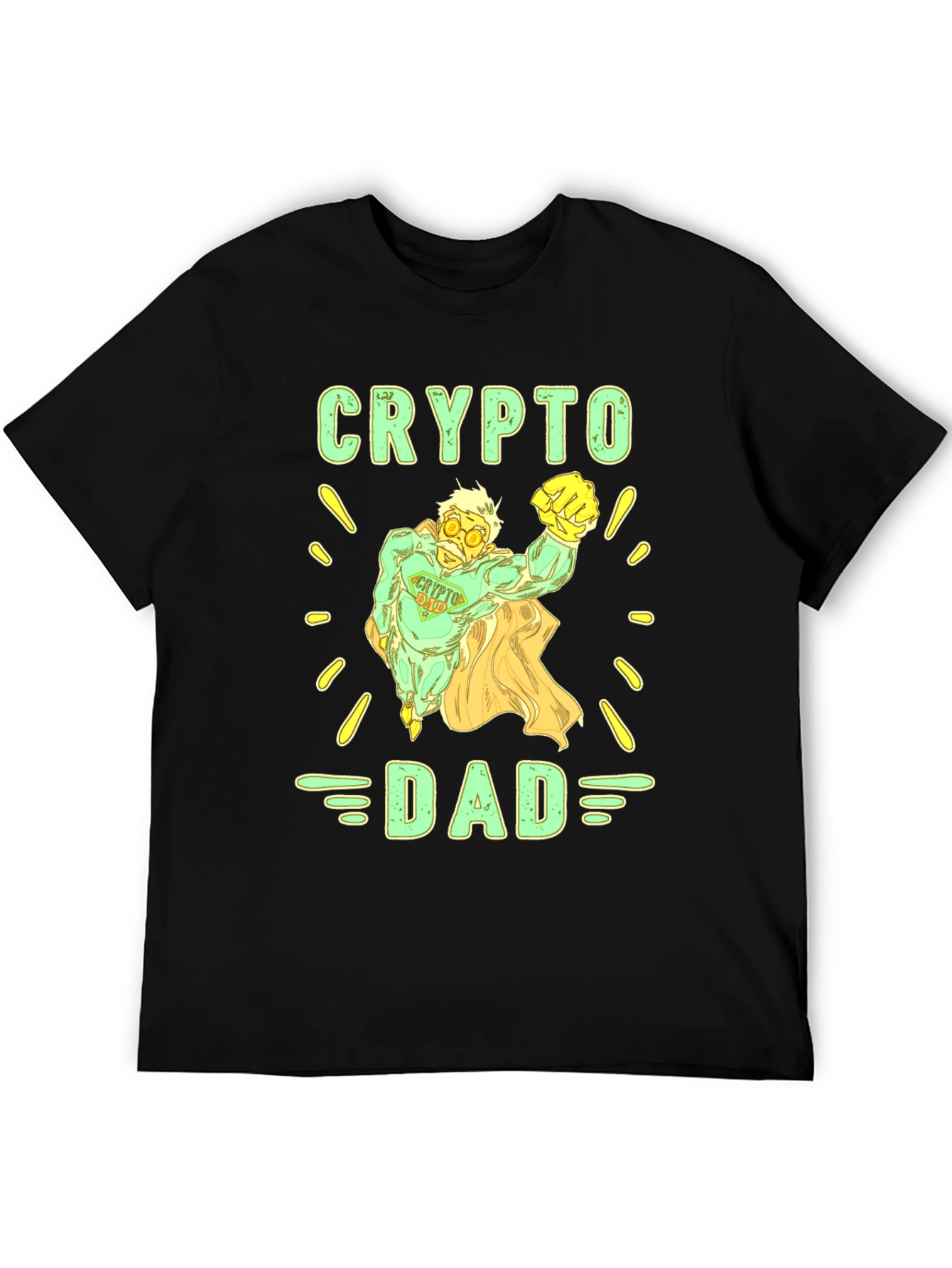 Crypto Dad Superhero T-Shirt - Fun Gift for Cryptocurrency Enthusiasts