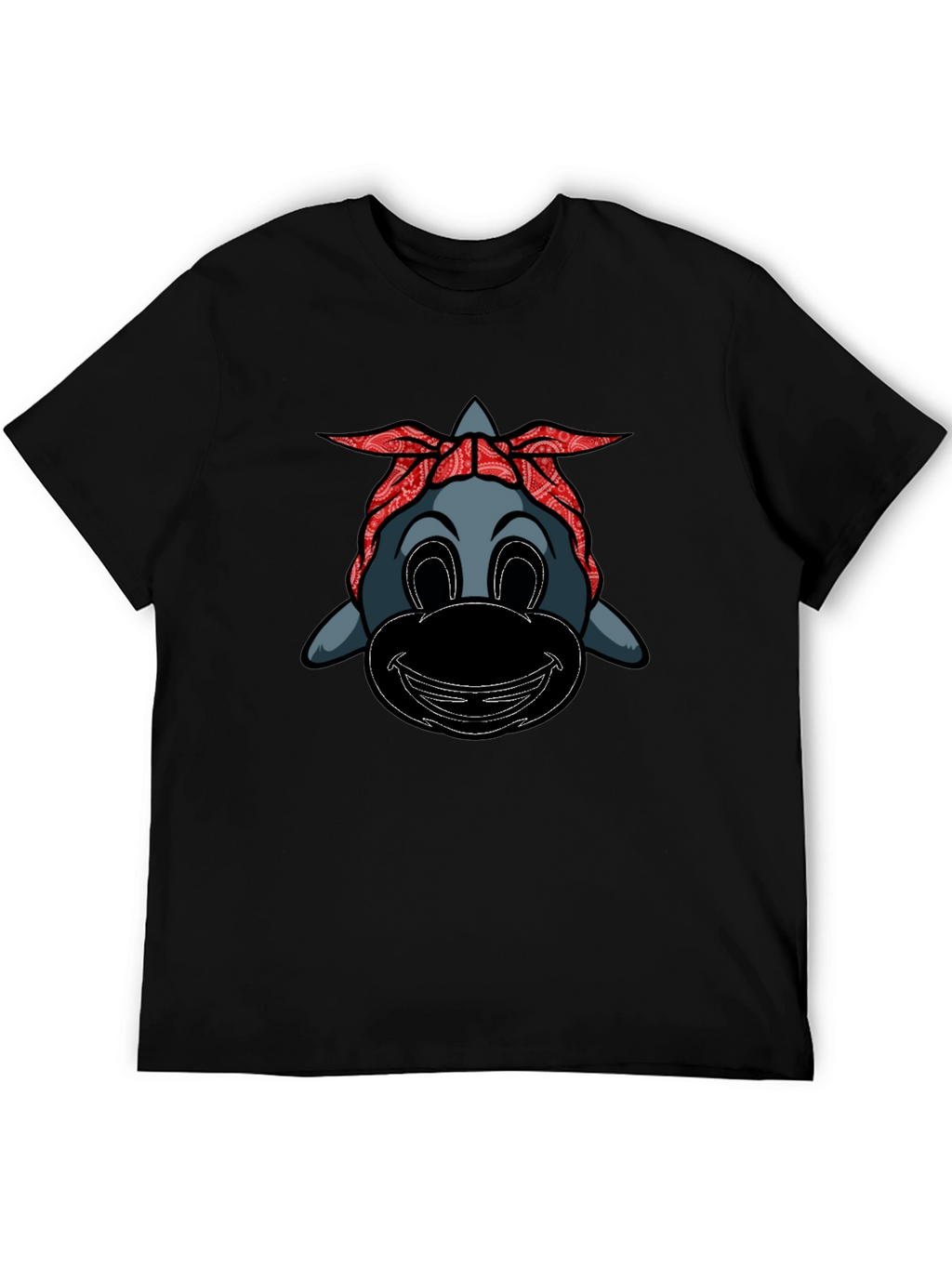 Cartoon Gangster Dolphin Graphic Tee