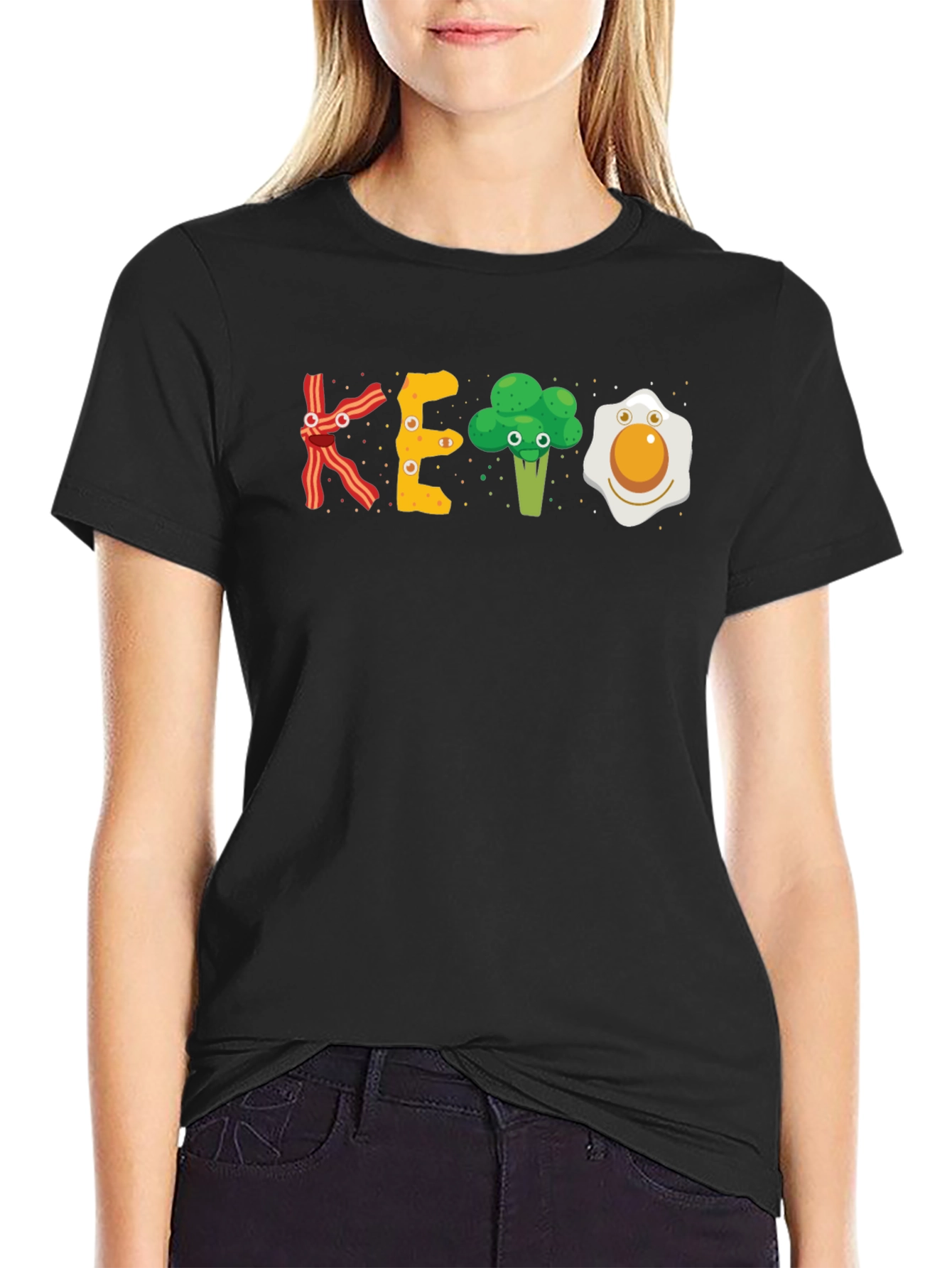 KETO T-Shirt Bacon Broccoli Egg Diet Tee