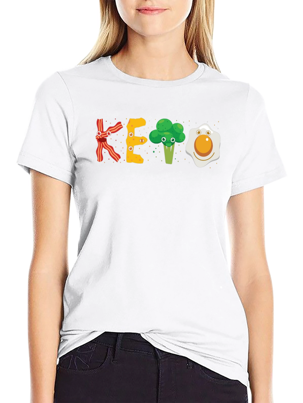 KETO T-Shirt Bacon Broccoli Egg Diet Tee