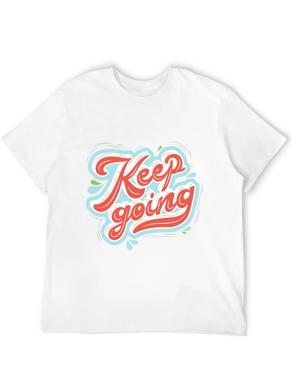 Keep Going Graphic Tee - Motivational Black T-Shirt