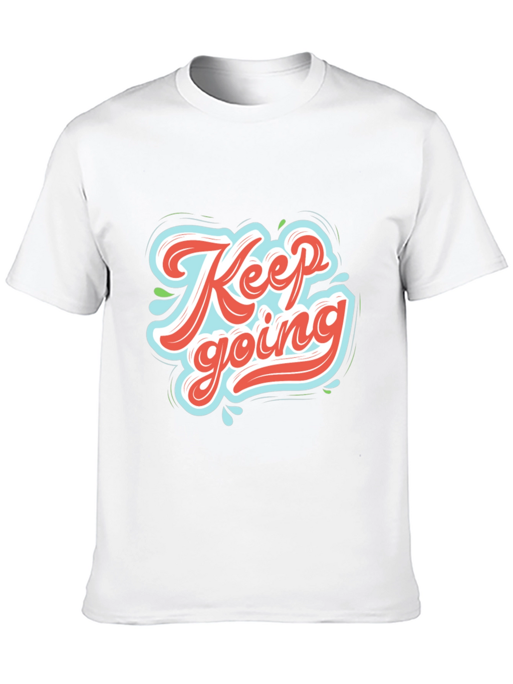 Keep Going Graphic Tee - Motivational Black T-Shirt
