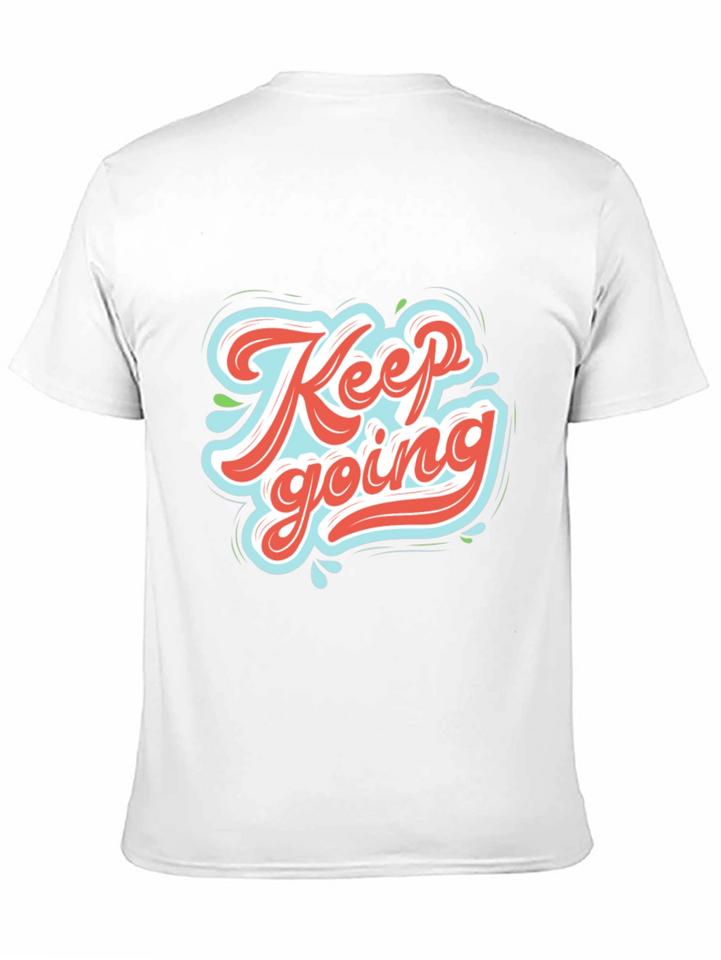 Keep Going Graphic Tee - Motivational Black T-Shirt