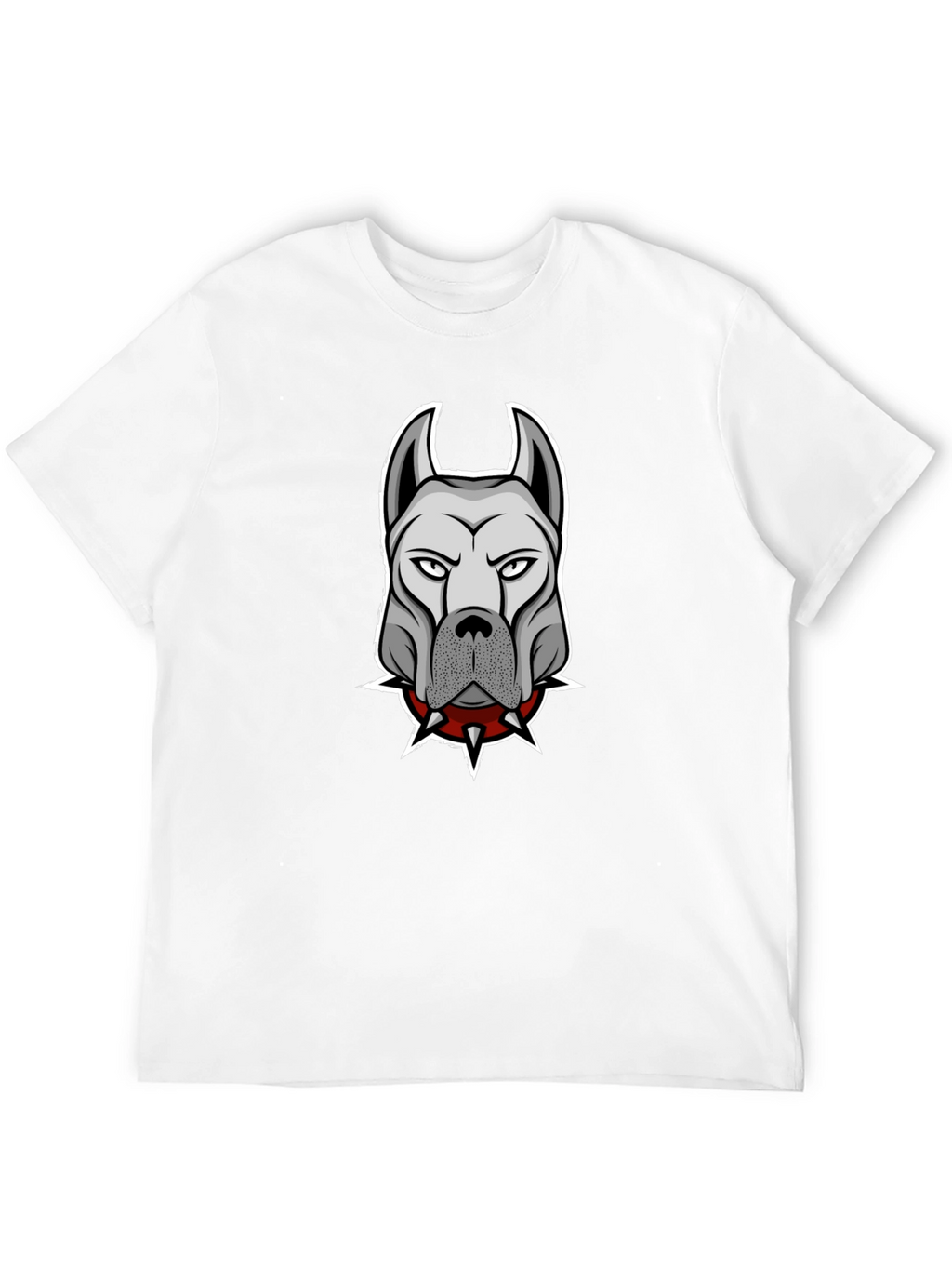 Muscular Dog Spiked Collar T-Shirt – Edgy Dog Lover Tee