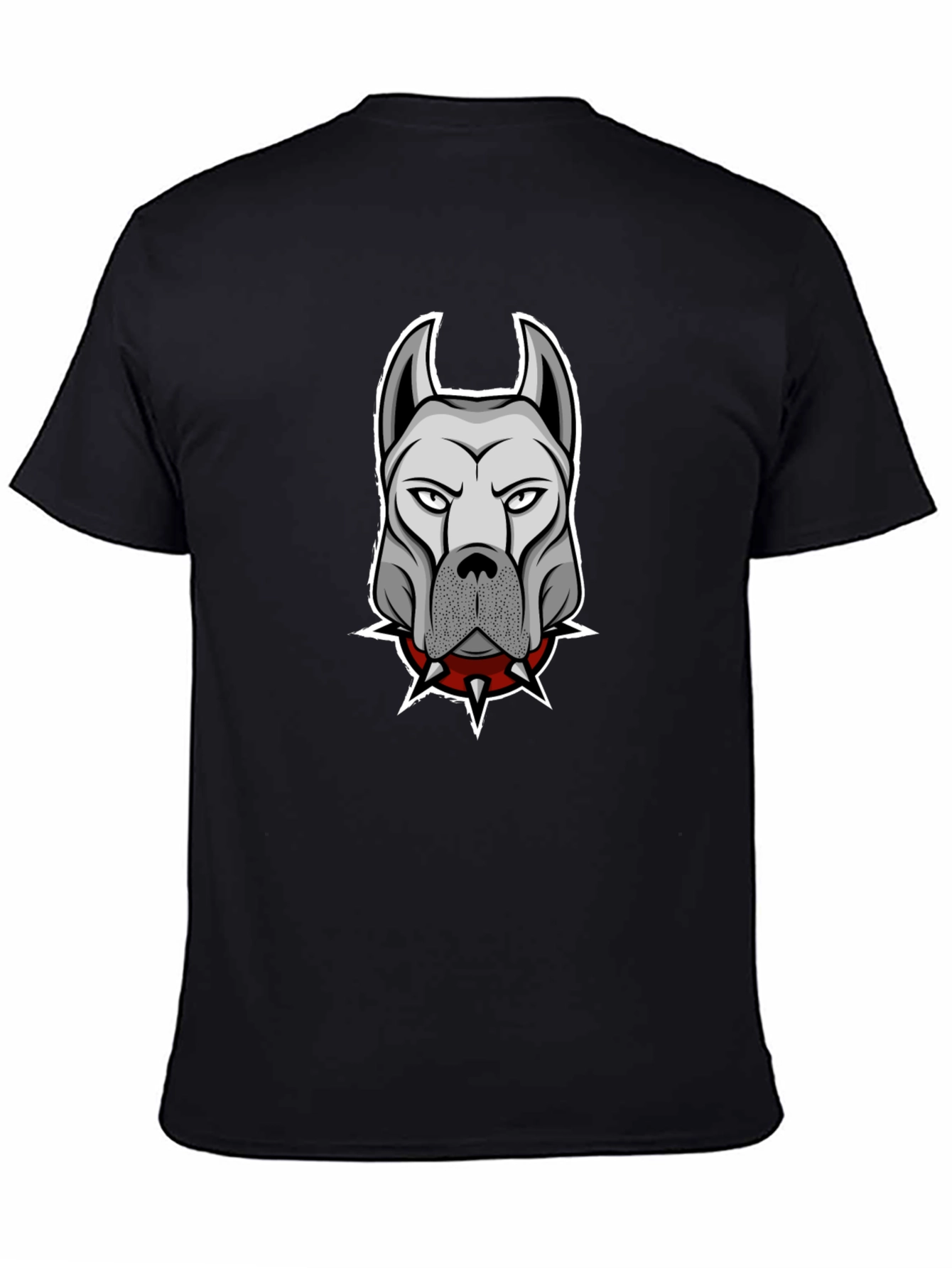 Muscular Dog Spiked Collar T-Shirt – Edgy Dog Lover Tee