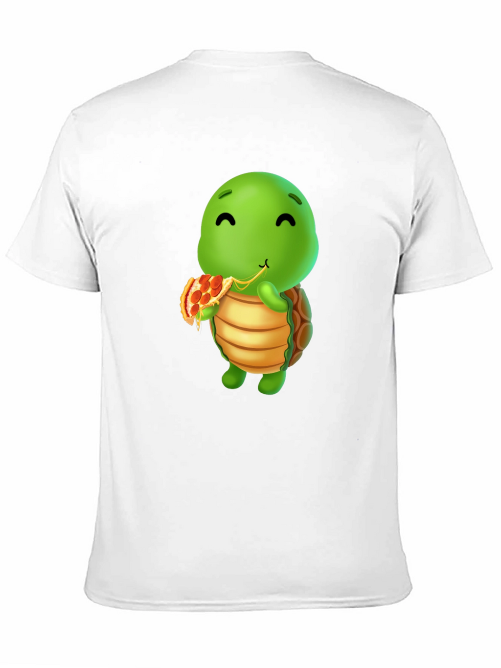 Turtle Eating Pizza Graphic T-Shirt