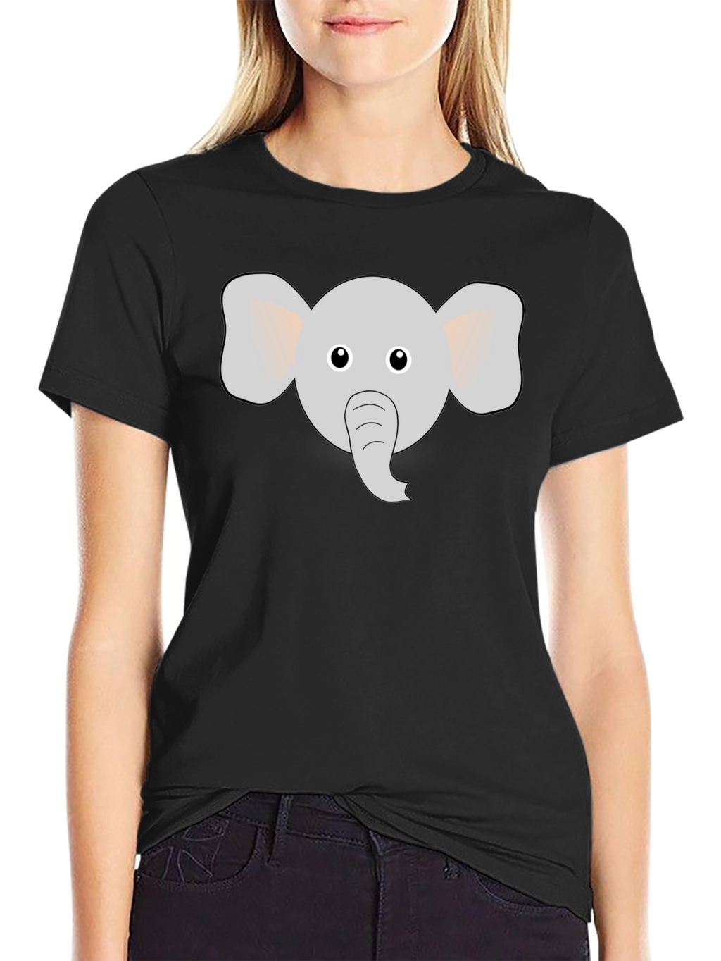 Cute Elephant Graphic Print Mens T-Shirt
