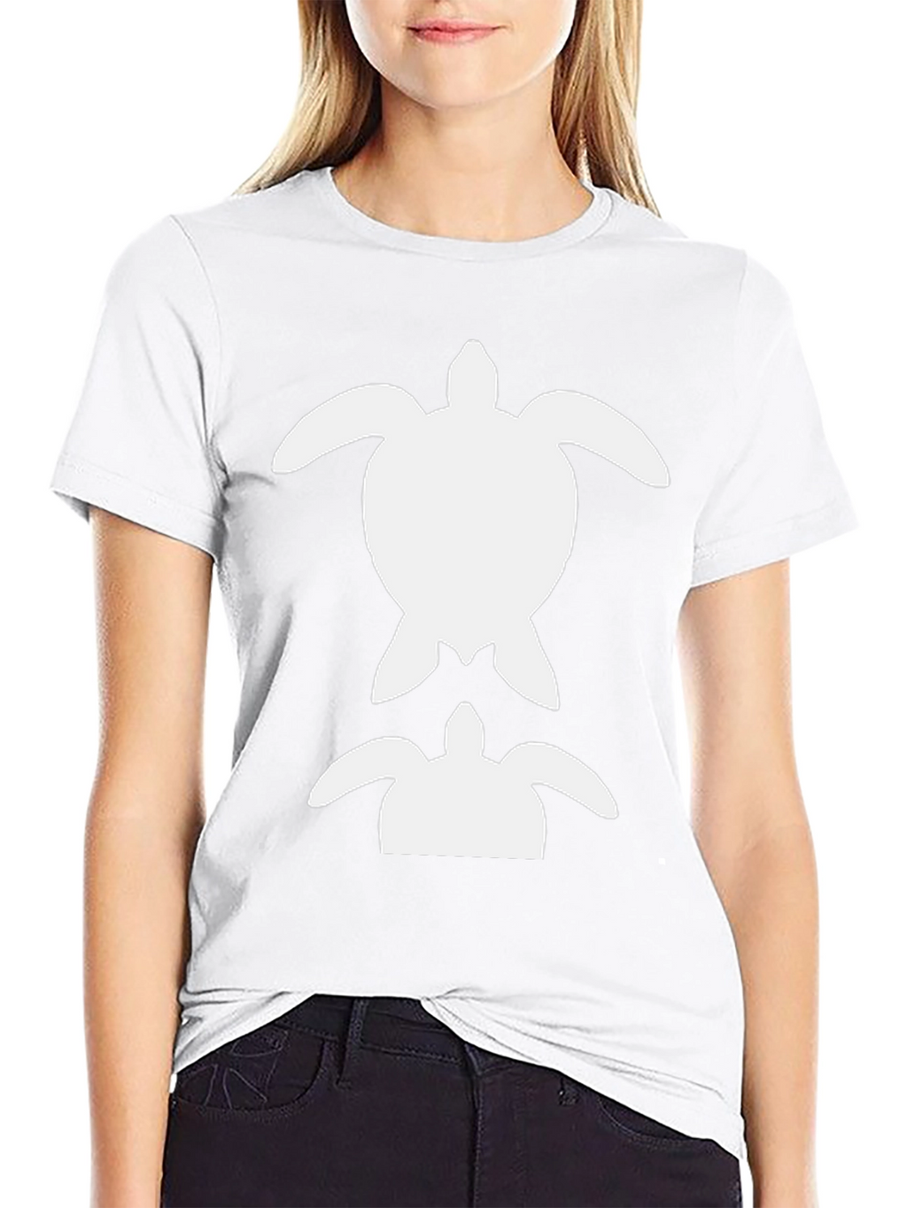 Turtle Graphic Tee - Black Cotton Casual Shirt