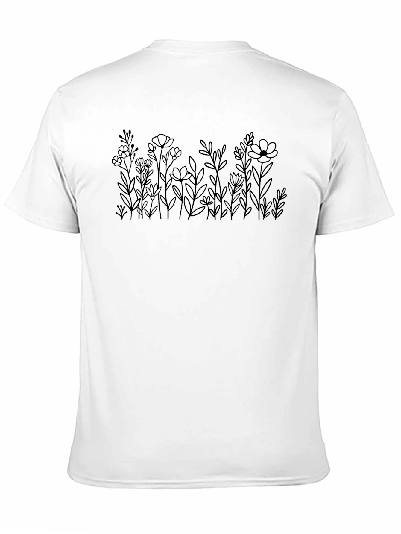 Botanical Line Art T-Shirt