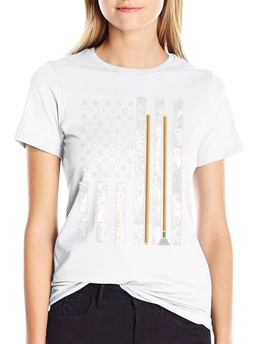 American Flag Janitor T-Shirt