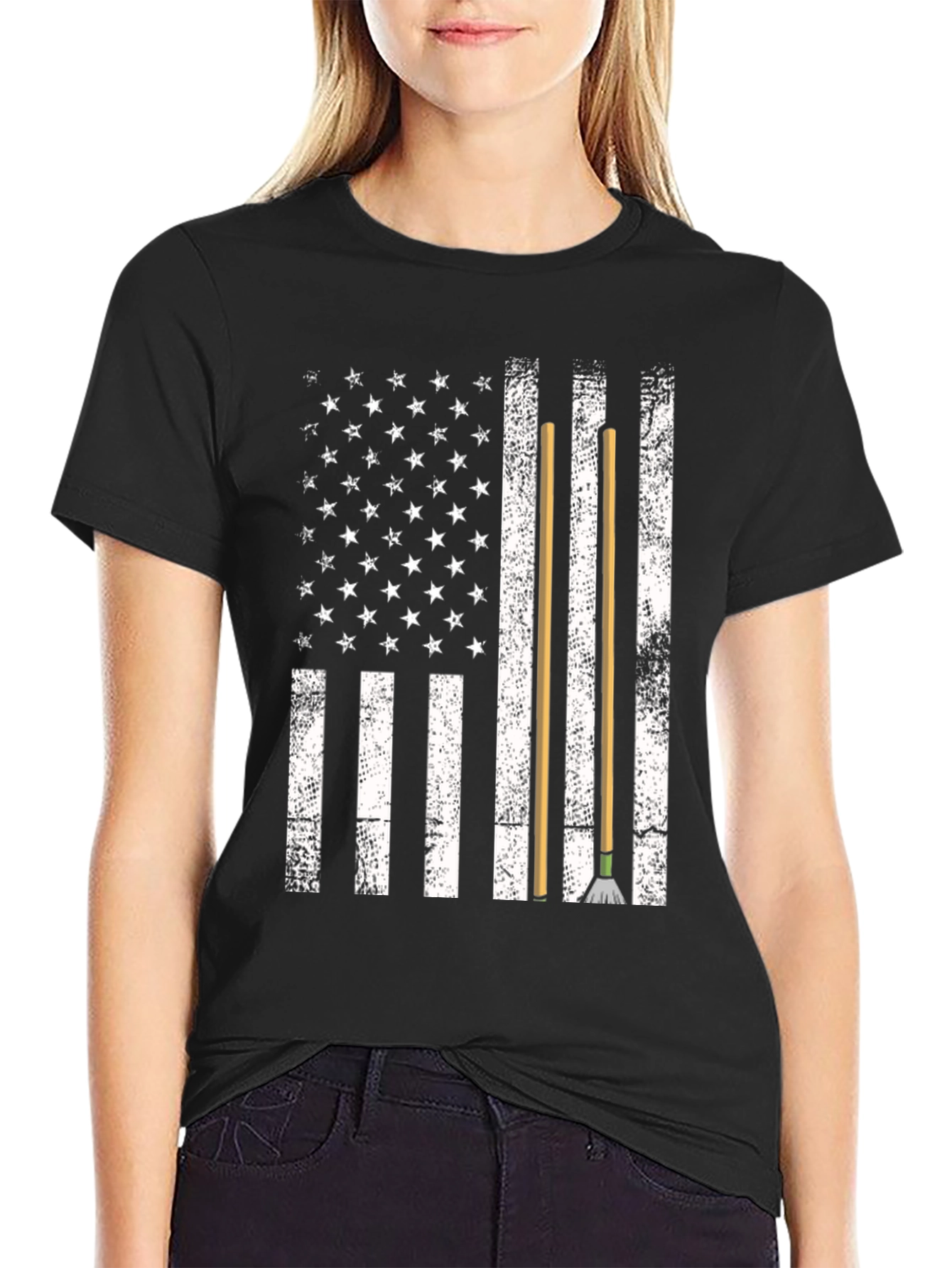 American Flag Janitor T-Shirt