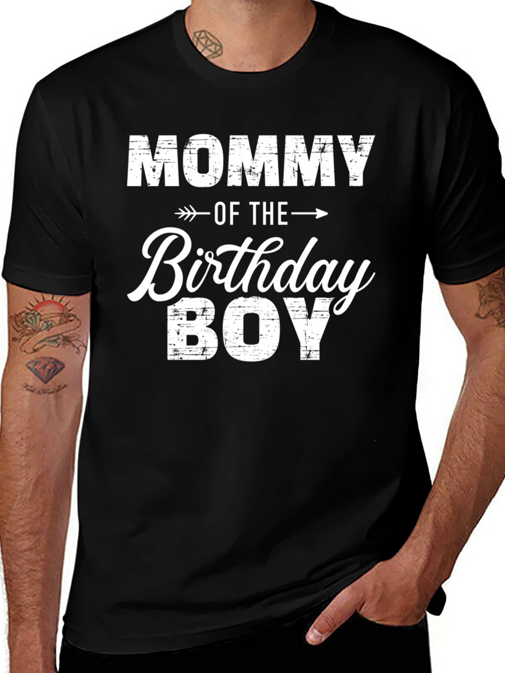 Mommy of the Birthday Boy Graphic T-Shirt