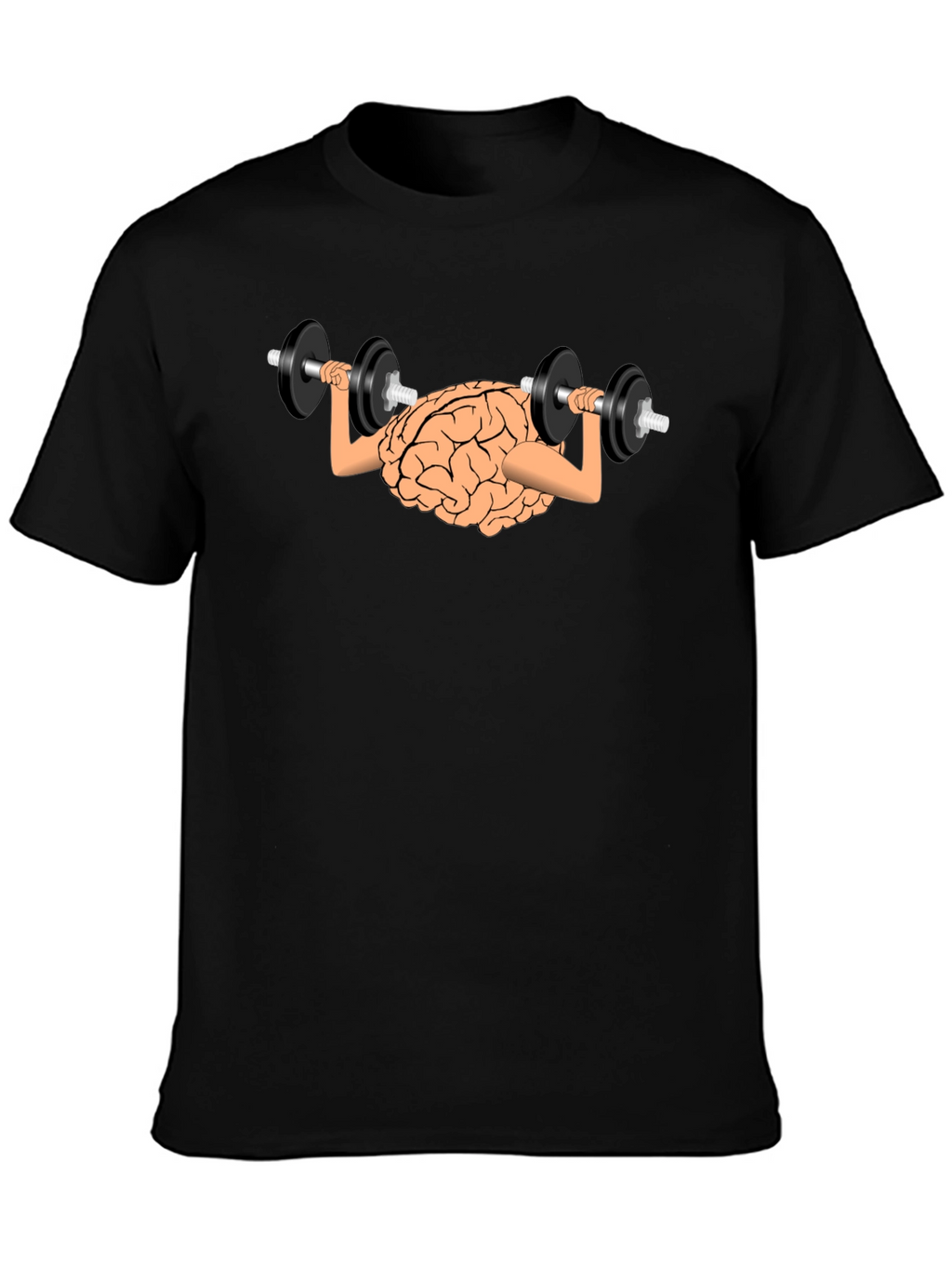 Brain Lifting Dumbbells Black T-Shirt