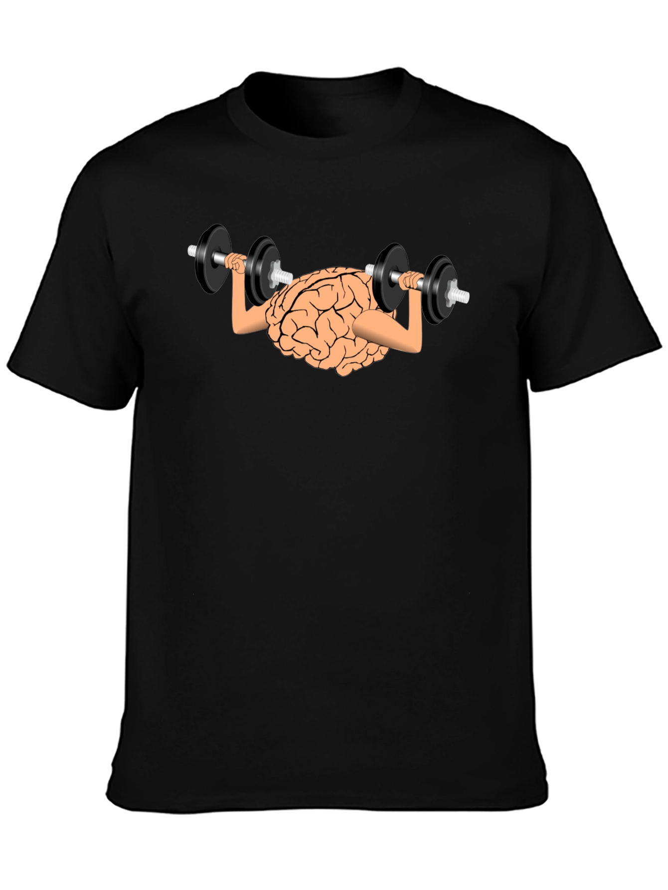 Brain Lifting Dumbbells Black T-Shirt