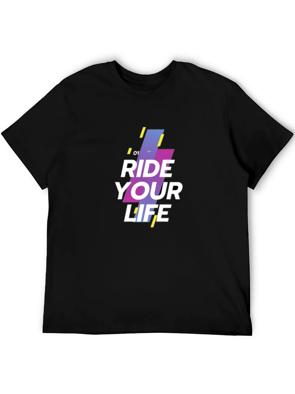Ride Your Life Graphic Black T-Shirt
